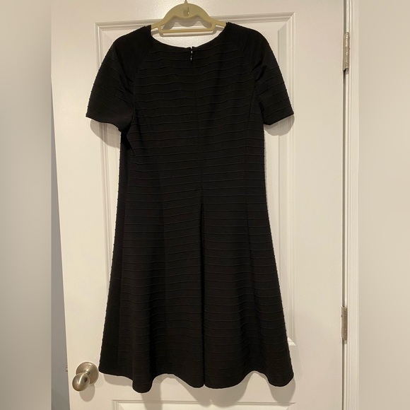 SALE Hutch NWT short sleeve black dresss with striped piping - Picture 2 of 3